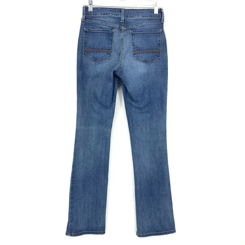 NYDJ Billie Mini Bootcut Jeans Womens Size 2 Medium Wash Stretch Denim - Picture 2 of 9